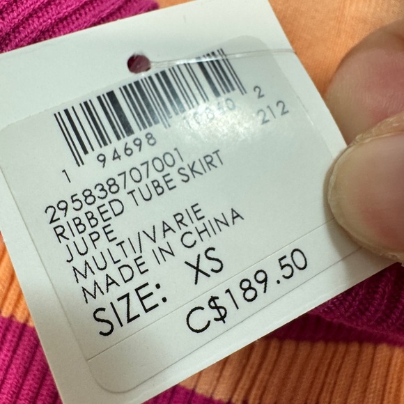 Club Monaco Ribbed Tube Skirt - Picture 4 of 9